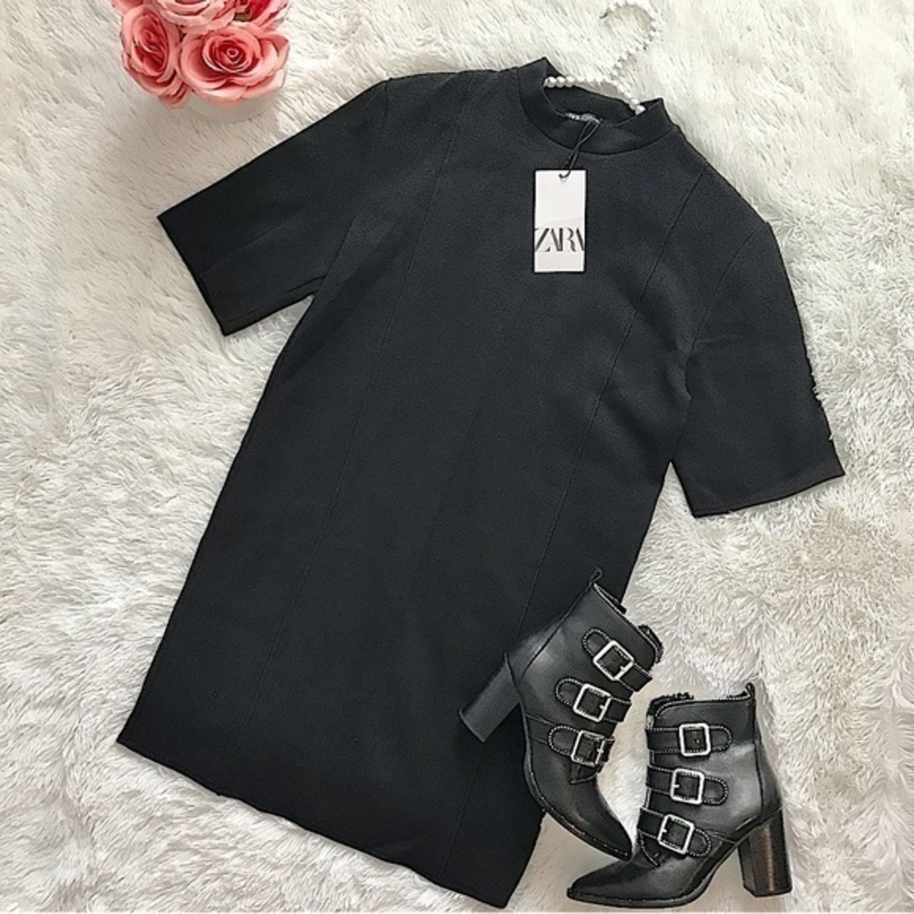 ZARA dress mini black fall winter